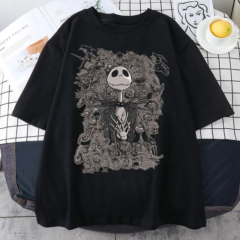 

Retro TShirt Trendy Casual Christmas Night Cry Printed Short Sleeve Gothic Style TShirt Jacket for Unisex and Unisex Y2K S
