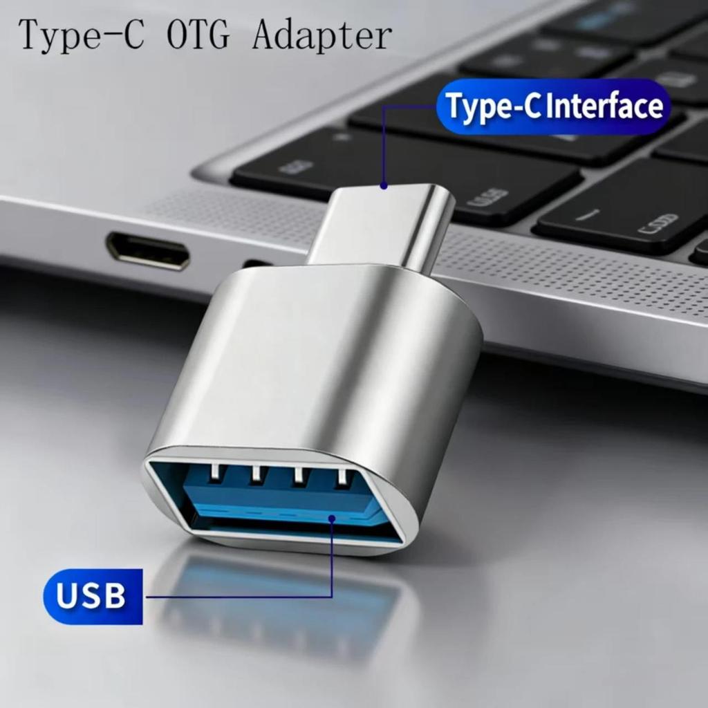 USB C to USB Adapter USB C Male to USB 2.0 Female OTG Adapter Transfer Data Fast Charge for Smartphones Lops USB Flash Drive 3