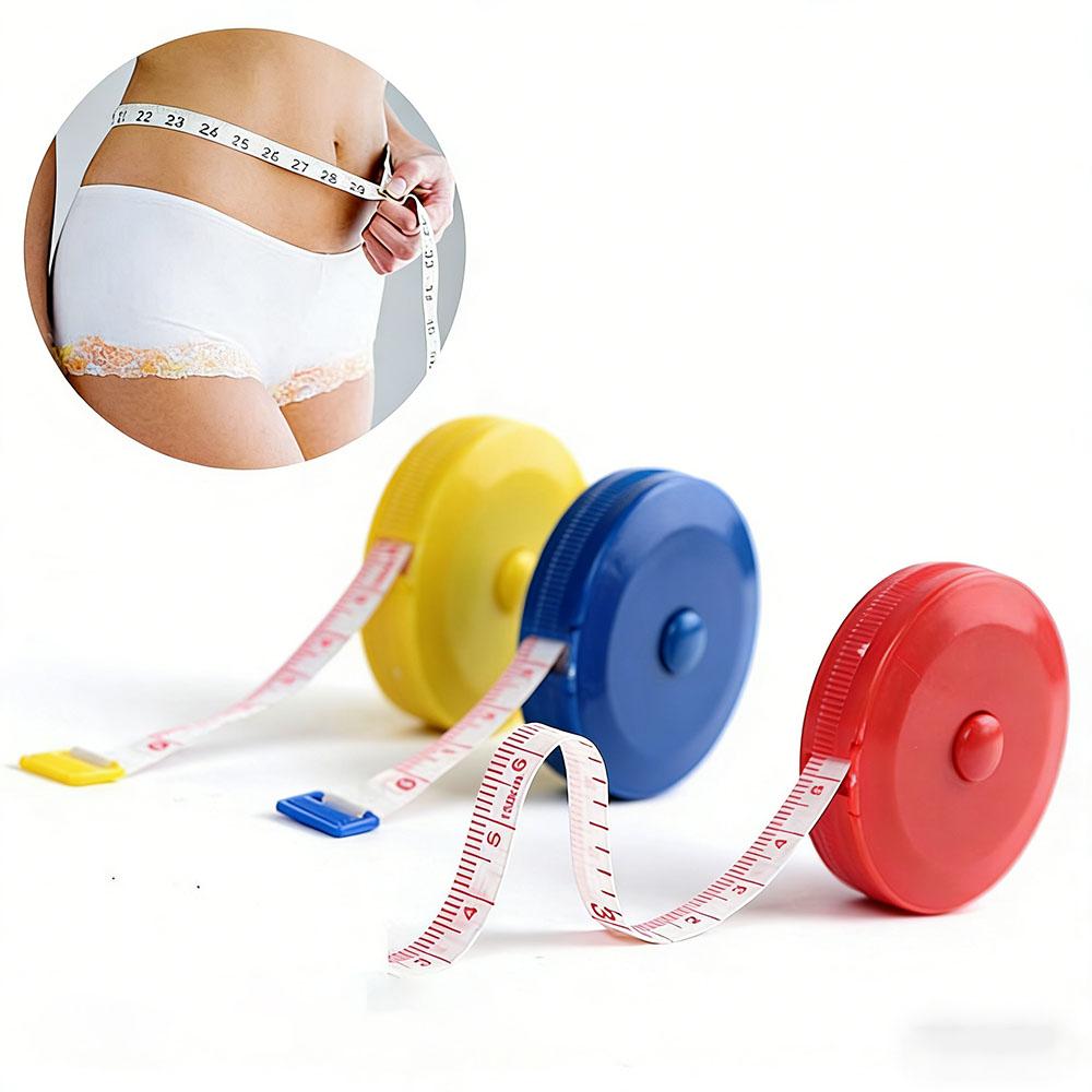 

6PCS Candy Color Retractable Tape Measure - Soft Ruler for Clothing