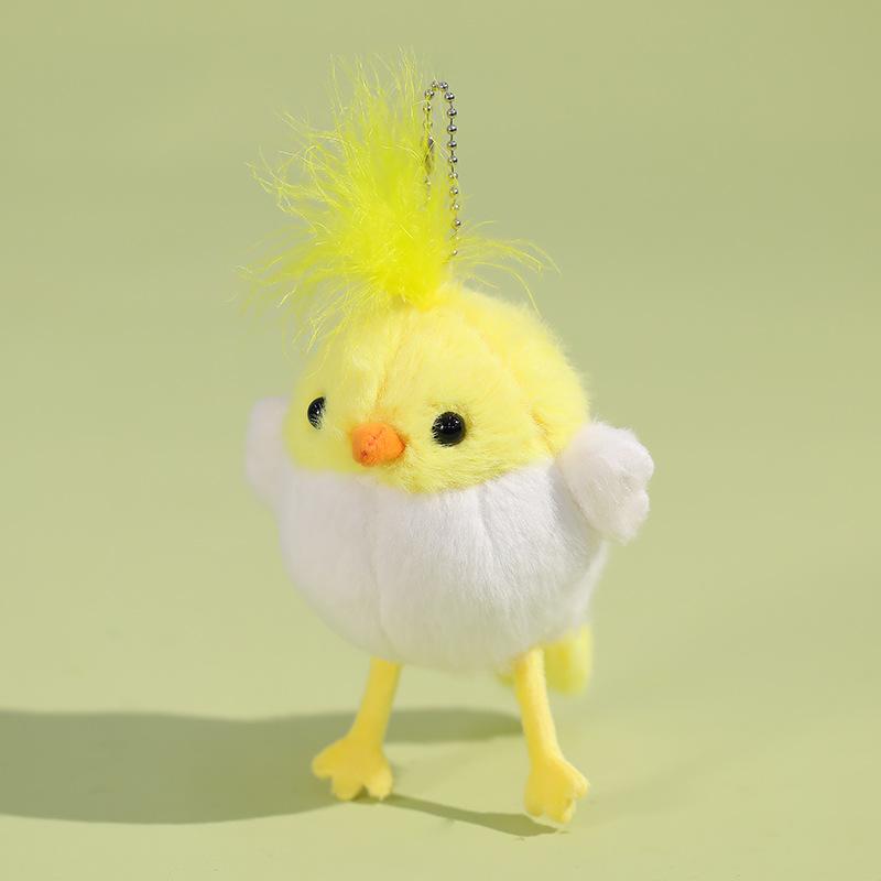 

Забавный попугай, трясущийся звук, плюшевые игрушки, мультяшное животное, птица, фламинго, кукла, рюкзак, сумка, брелок, детский подарок на день рождения 12cm