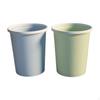 Large Capacity Trash Can Waste Bin, Removable Liner, Home Office Blue+Green 27.3x31cm