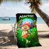 Customizable personalized beach towels One Piece Chopper themed designs.Suitable for the beach, yoga, sports;ideal as beach accessories