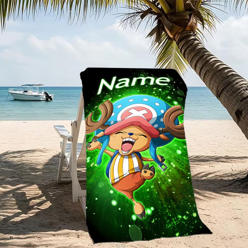 Customizable personalized beach towels One Piece Chopper themed designs.Suitable for the beach, yoga, sports;ideal as beach accessories