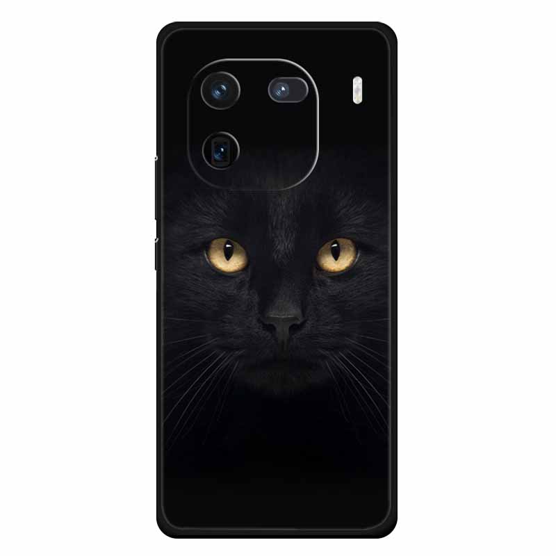 Für Vivo Iqoo 12 Hülle Weiches Silikon Katze Eule Mode Rückseitenabdeckungen für Vivo iQOO 12 Pro Hüllen Marmor Stoßfeste Handyhüllen Iqoo12