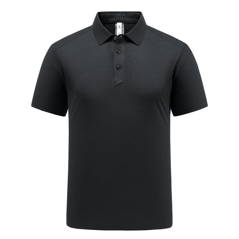 Seamless Ice Silk POLO Shirt For Men With Lapel Short Sleeves For Men With Breathable Ice Feel Polo