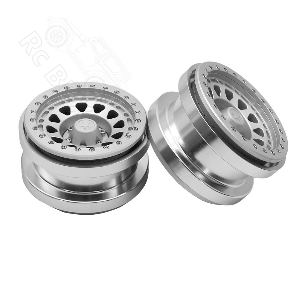 Rc jeep CNC Aluminum 2.9" Beadlock Wheel Hub Rim for 1/6 RC Crawler Car Axial SCX6 Jeep JLU Wrangler