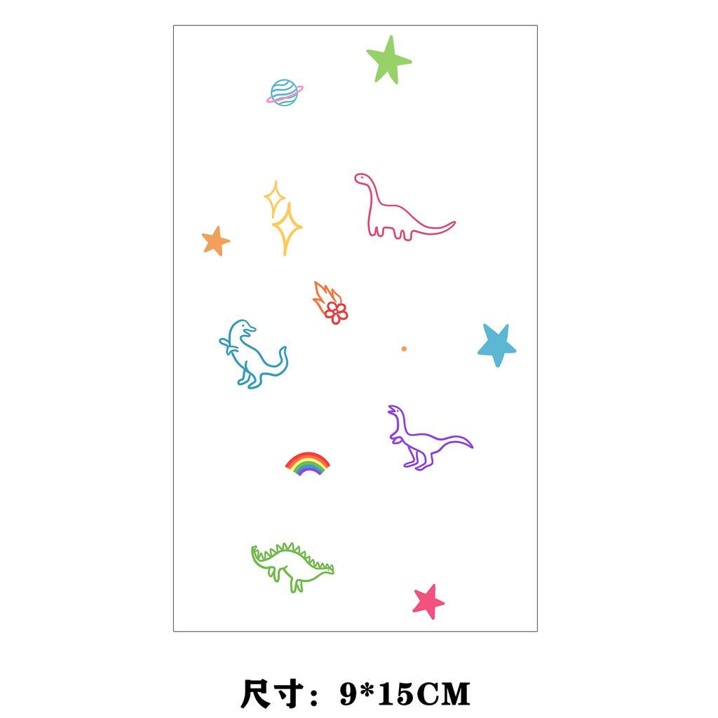 Dopamine Color Butterfly Animal Love Star Fireworks Small Picture Finger Tattoo Sticker