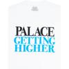 Palace Getting Higher Locker geschnittenes Rundhals-T-Shirt Unisex Oberteile Weiß P13TS069