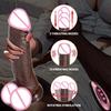 Telescopic Heated Vibrator Vaginal Anal Masturbation Female Male Sex Machine Realistic Rotating Penis Vagina Stimulator Sex Toys
