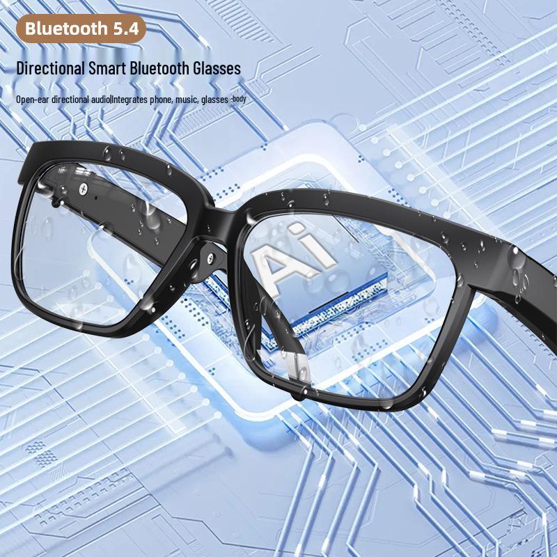 AI Smart Bluetooth Glasses: Wireless Headphones with Real-Time Translation In 100+ Languages, Music Streaming, and Call Features.