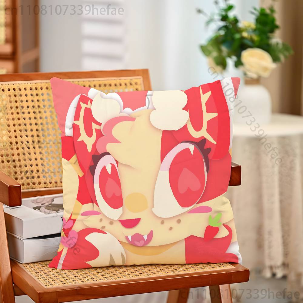 AAdopt Me Game Pillow Cases for Bedroom Living Room Sofa Home Decor Polyester Cushion Cover with Zipper