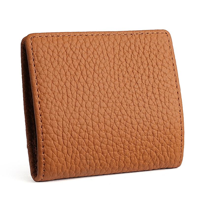 Mini Leather Small Change Wallet Top-layer Cowhide Ultra-thin Coin Storage Bag Japanese Purse