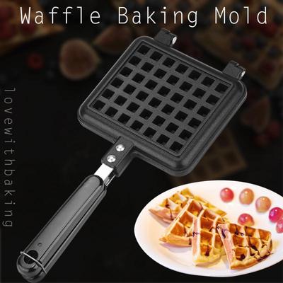 Non-Stick Waffles Maker Sandwich Iron Machine Household Kitchen Gas Pan Bubble Egg Cake Oven Breakfast Machine