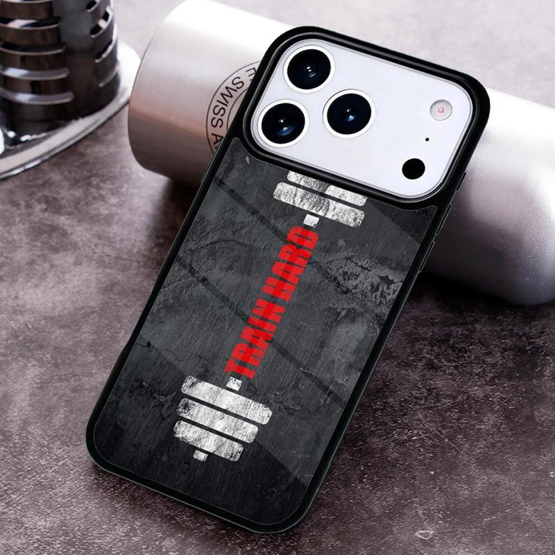 Gym Fitness Phone Case for iPhone 17 16 15 Pro Max Air 14 13 12 11 Plus Shockproof Cover