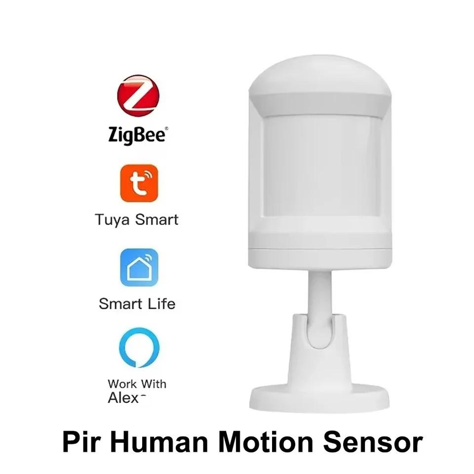 Tuya Smart ZigBee 3.0 PIR Sensor Infrared Ray Wireless Illumination Light Switch Human Body PIR Motion Sensor Alexa Google Voice