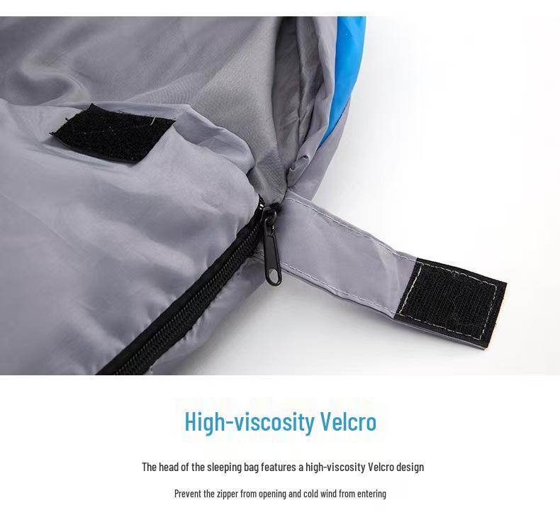 3KG Warm Polyester Sleeping Bag for Adults - Thickened, Cotton-Lined for Outdoor Camping