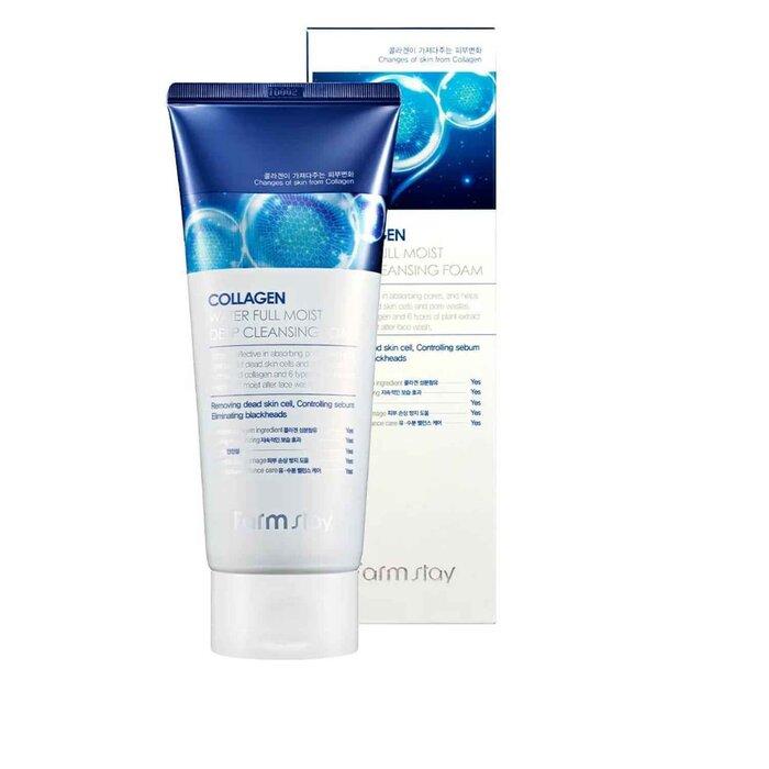 Farm Stay Collagen Water Full Moist Deep Cleansing Foam