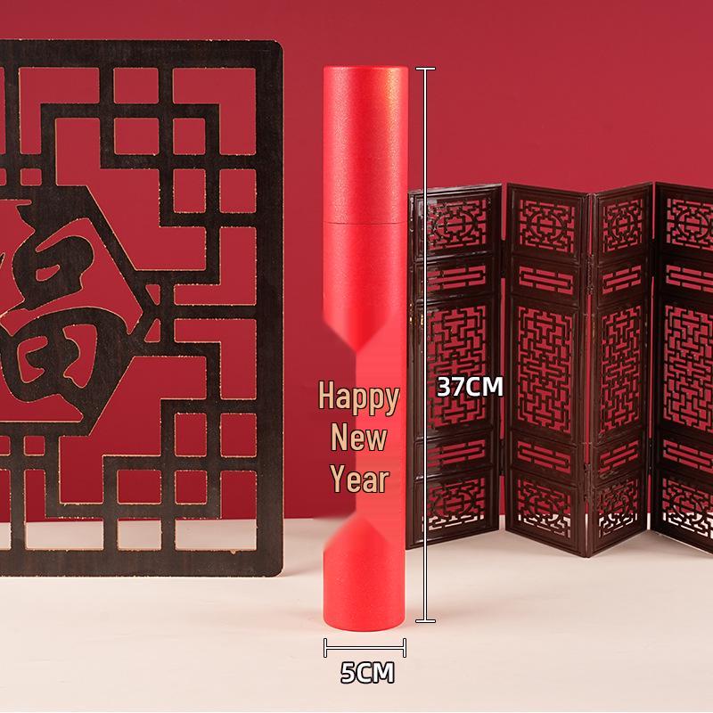 2026 Year of the Horse Red Spring Festival Couplets Gift Box with Custom Hot Stamped Logo.