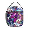 1 Piece Zipper Closure Mysterious Hooded Figure Storage Bag Pocket Deltarune School Lunch Food Box Reusable For Lunch Food Bag
