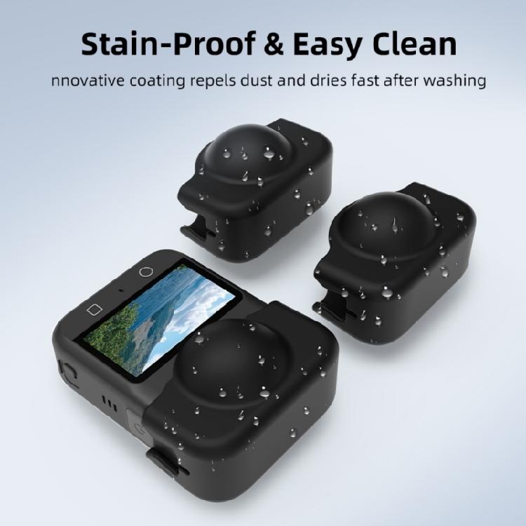 All Angle Protective Silicone Sleeve Quick Install Camera Lens Cover Weatherproof for 360 Outdoor Videography
