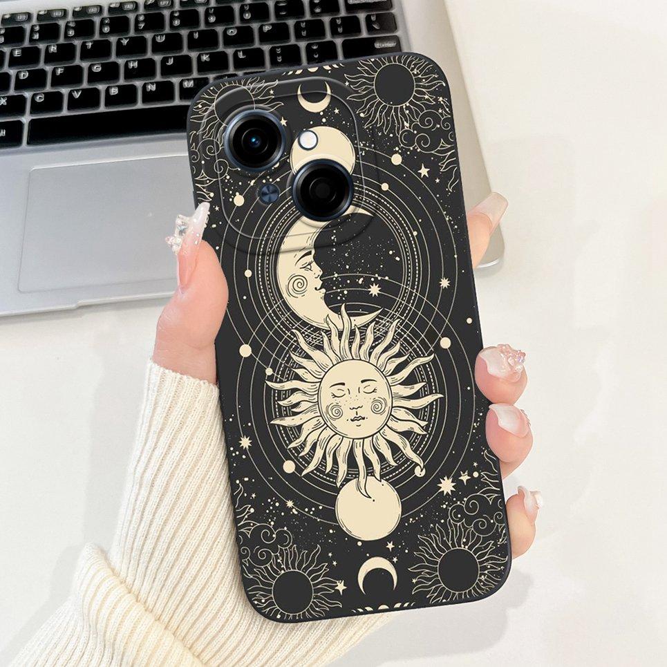Cartoon Fashion Back Cover For Tecno Spark GO 2025 GO 1 Pop 9 Phone Case Silicone Soft TPU Dragon Astronaut Black Cat Funda Bag