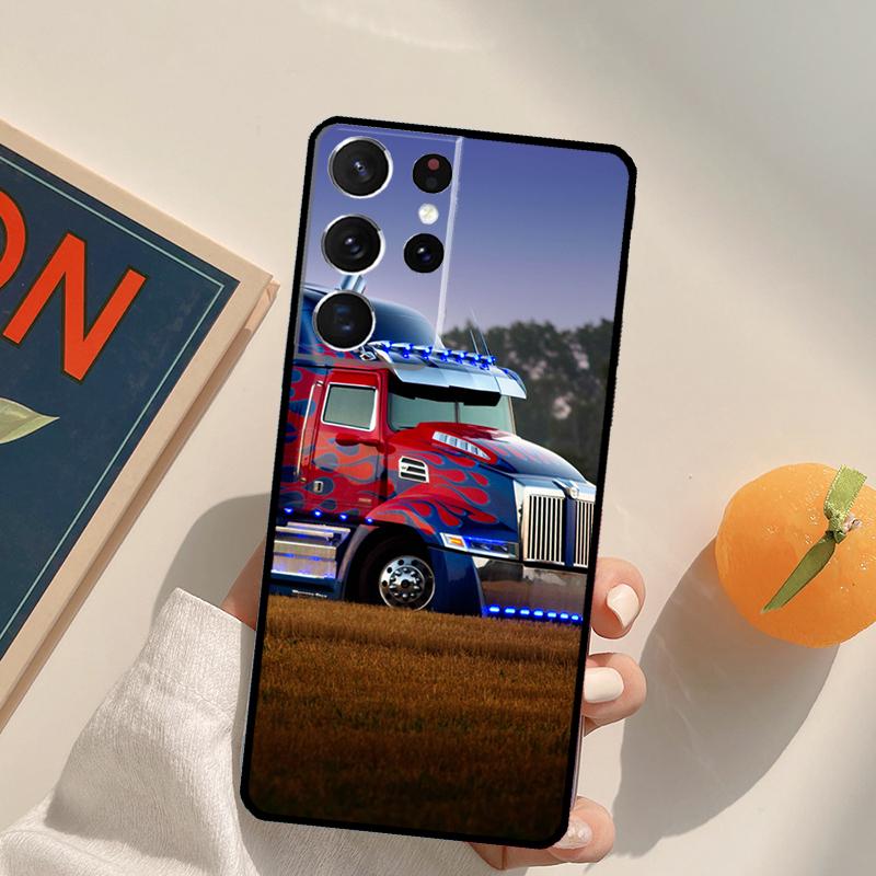Heavy Truck Car Phone Case For Samsung Galaxy S22 S23 S21 Ultra S20 FE S8 S9 S10 Plus Note 10 20 Ultra Cover