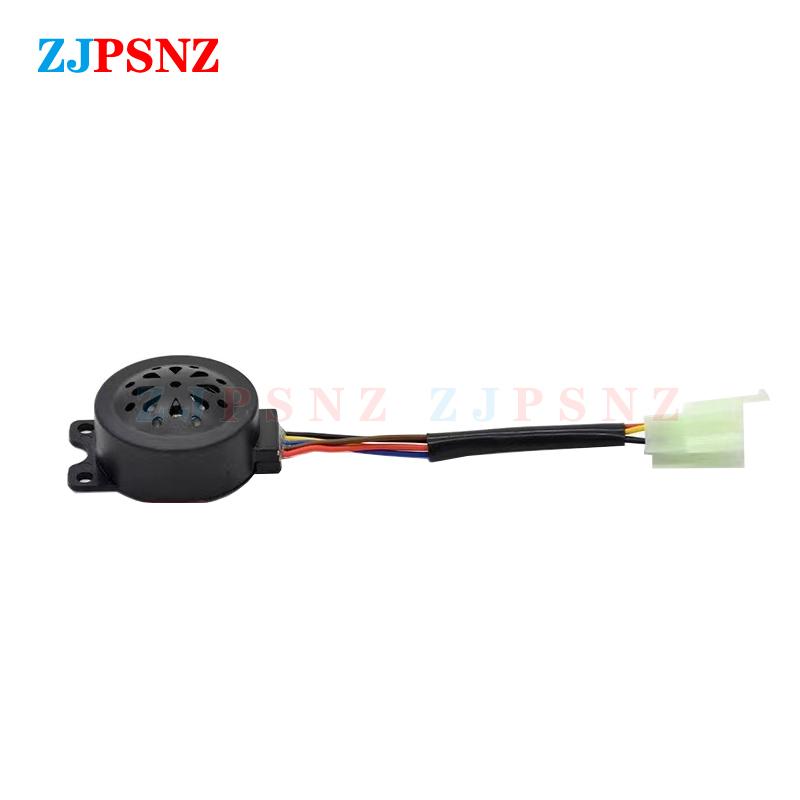 4IN1 48V-72V Horn Reversing Steering Anti-theft Electronic Speaker Led Flasher Waterproof For Motorcycle Scooter e-bike 6Wires