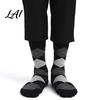 Soft Combed Cotton Footwear Men's Dress Socks Comfortable Crew Sock Solid Striped Plaid Dotted Breathable Business Socks Long Large for