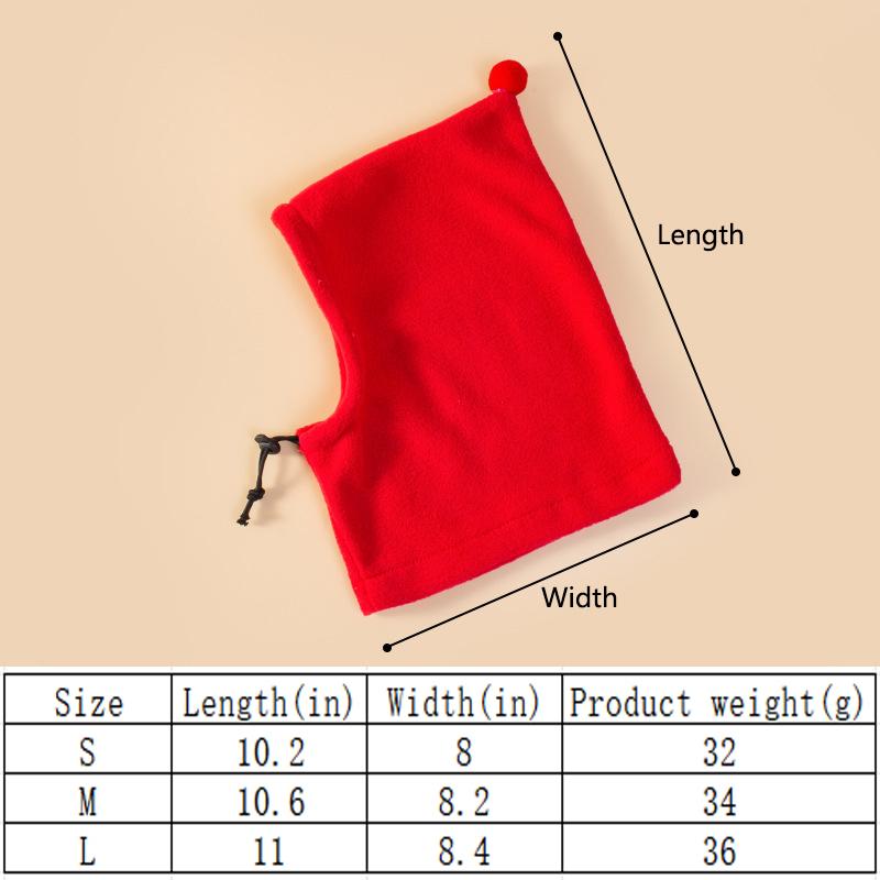 Hundehut Fleece Hoher Kragen Hundehut Winter Haustierzubehör für Hunde Katzen Winddicht Warm Welpen Kopfbedeckung