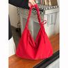 Geantă Pliabilă cu Șnur în Formă de Nor - Capacitate Mare, Stil Relaxat, Geantă de Umăr sau Crossbody, Geantă de Navetă