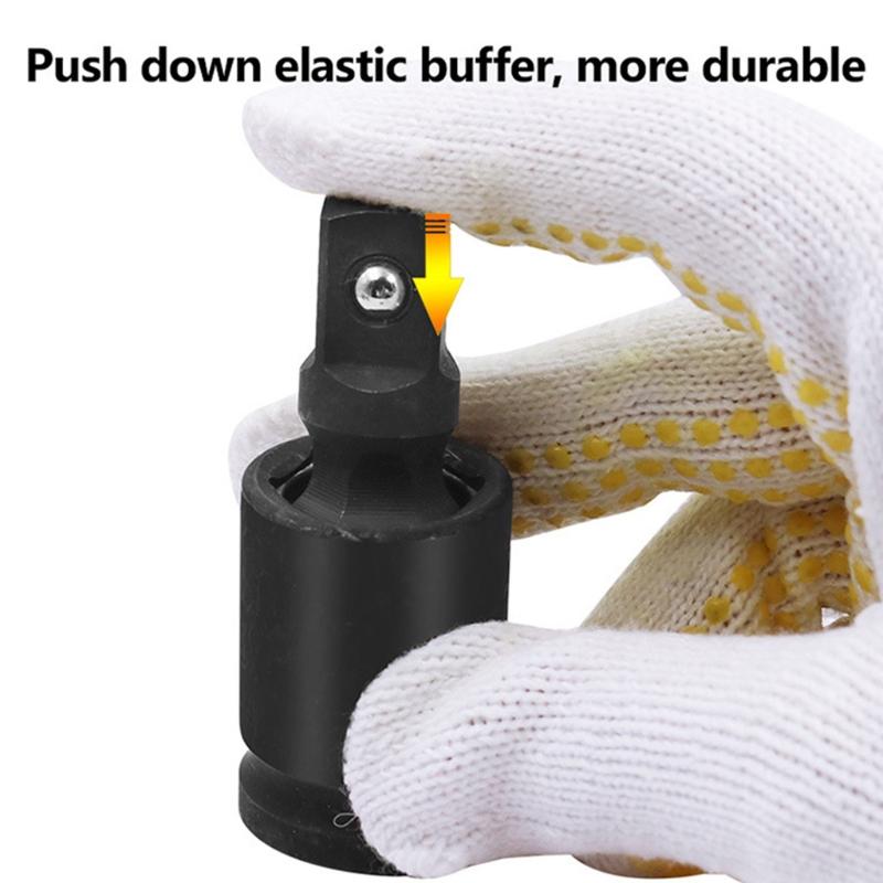 Premium Impact Universal Joint Socket Swivel Set 1/2" 3/8" & 1/4" U-Joint Drive Cr-Mo Steel Impact Grade 3 Pieces