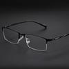 Ultra-Light Men's Retro Half-Rim Glasses Frame