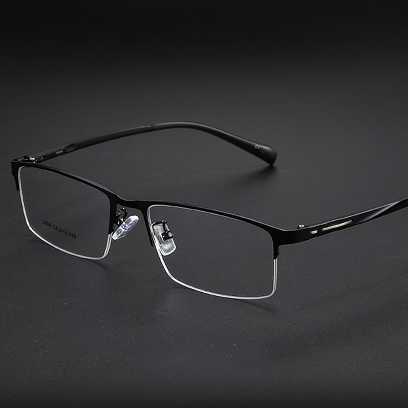 Ultra-Light Men's Retro Half-Rim Glasses Frame