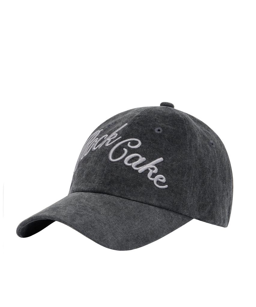 ROCKCAKE Script Pigment Ball Cap - Charcoal