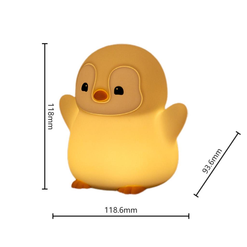 Penguin Baby Little Penguin Night Light English Patting Light USB Rechargeable Atmosphere Creative LED Light