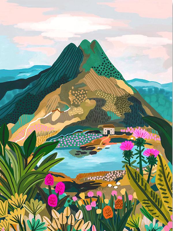 Landschaftsposter Neuseeland NZ Blue Pools Lake Tekapo Reisedrucke Berg Leinwandmalerei Wandkunst Bilder Heimbar Dekor