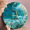 Large Clock Resin Mold,Round Clock Silicone Mold Wall Hanging Clock Epoxy Mold with Pointer for DIY Crafts Jewelry Making Resin