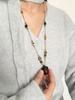 Retro Glass Bead Hazelnut Pendant Necklace: Versatile High-End Clavicle Chain for Women