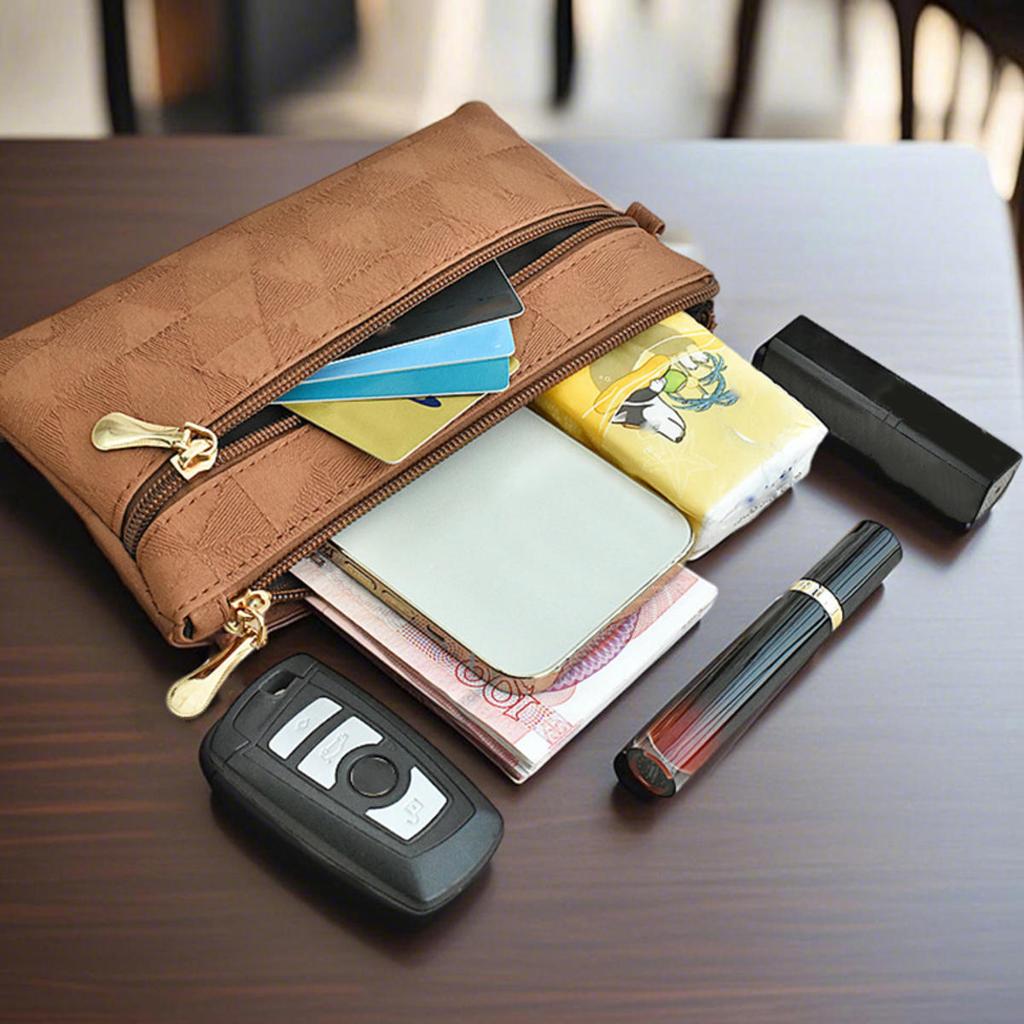 Fashion Zipper Coin Purses Clutch Bag Women's Wallets Envelop Long Wallet Ladies Long Section Clutch Soft PU Leather Money Bag Phone Pouch