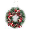 Christmas Wreath Hand Made Simulation Pine Cone Wreath Christmas Gift for Indoor Outdoor Mall Window Holiday Decoration