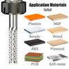 PCB Maisfräser Hartmetall Schaftfräser 3,175/4/6/6,35/8/10/12mm Schaft, CNC Schneiden Fräsen PCB MDF ABS Werkzeuge Nutfräser