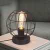 Lampe de Table - NETTLIFE - Vintage - Noir - Métal - Douille E27
