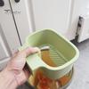 Fruit Draining Basket for Sink Hanging Strainer Basket, One-Press Food Waste Catcher, Anti Clogging Durable ABS Stainless Steel Filter, Practical