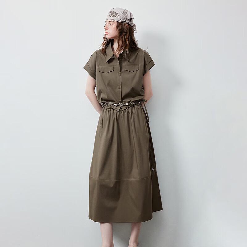 Chuyu Women's Workwear Short-Sleeve Shirt & Skirt Set