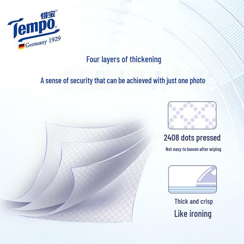 Tempo 4-Ply Unscented Facial Tissues