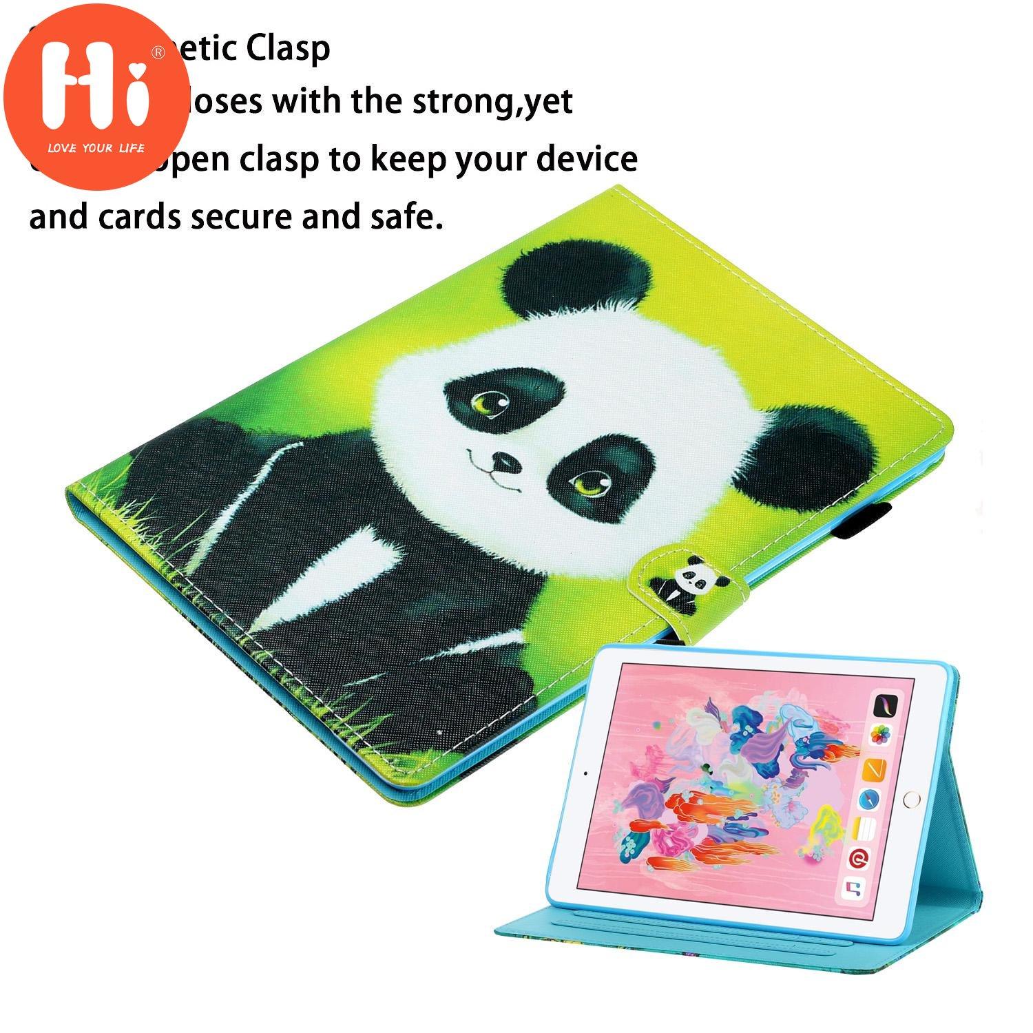 

Окрашенный чехол для планшета Samsung Tab A 10.1(2019)/T510/T515/T720/T725 /Apple IPad /MediaPad M5 Lite /Lenovo M10 Чехол с рисунком панды и откидной крышкой на подставке
