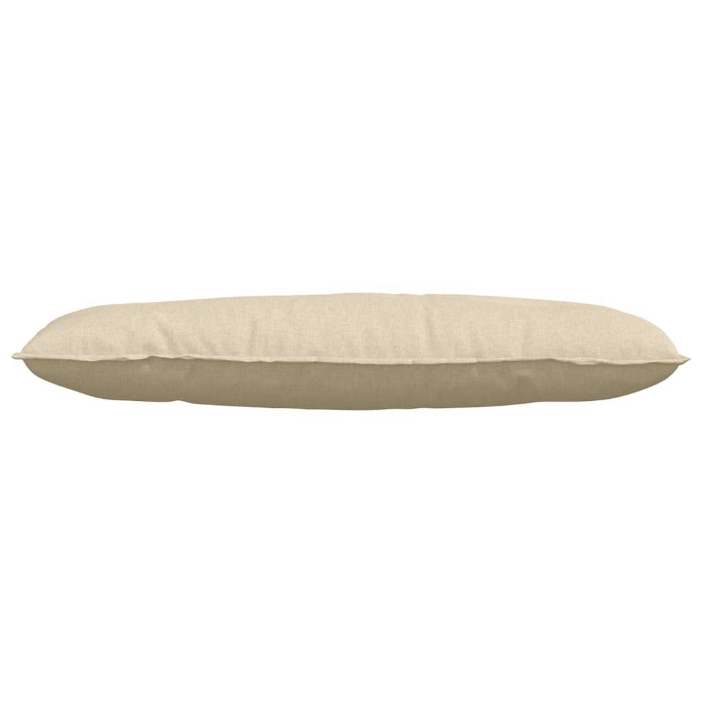 Back Cushion Cream 120 x 19 x 50 cm Fabric