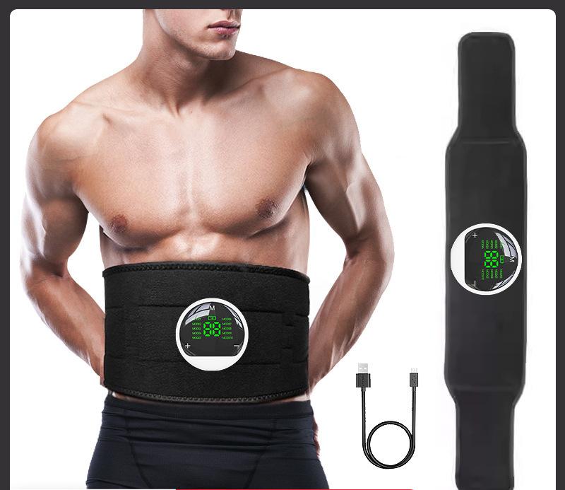 EMS Smart Waist Belt, Abdominal Slimming Device, Home Fitness for Belly Fat Reduction, Portable Fat BurnerEMS