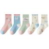 Mao Ren Girls' Thin Cotton Cartoon Mid-Calf Socks