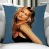 Model CClaudia Schiffer cushion cover Birthday Anniversary Gifts Double Sided Printed Zipper Cushion Cover Soft Skin Bedding